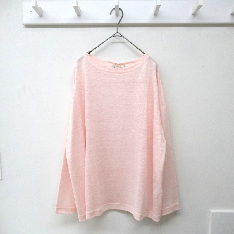 DAYS  リネン100％ボートネックプルオーバー /ペールPK11 【日本製】